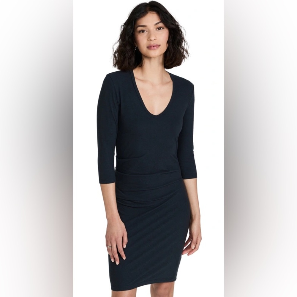 James Perse V-Neck Dress, Dark Gray, size 1, new with tag